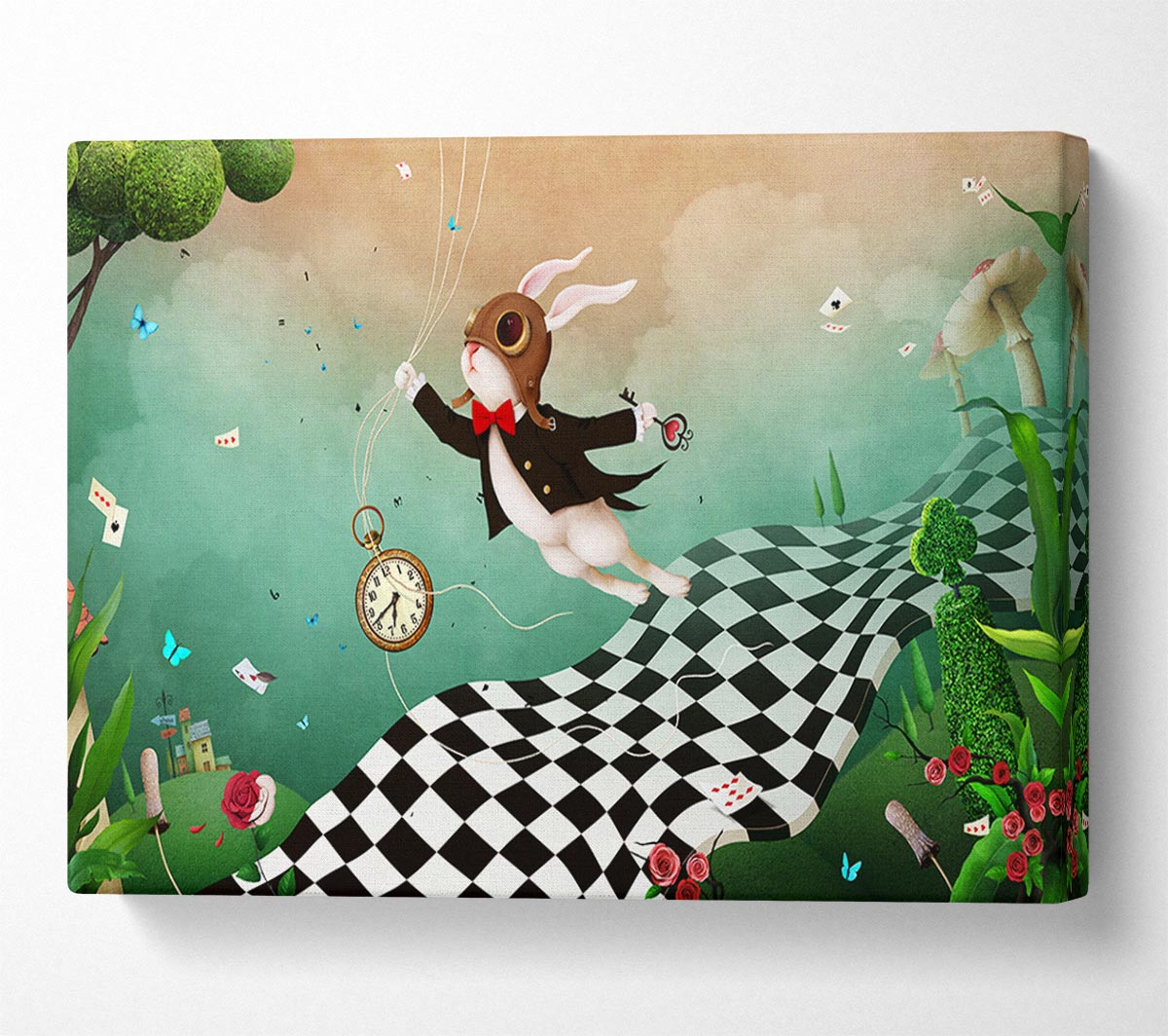 Alice In Wonderland Out Of Time Canvas Wall Art