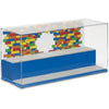 LEGO Play & Display Case with Grey Baseplates: Secure, Dust-Free Storage and Display Solution for LEGO Sets and Minifigures, Lego Box, Home Decor, Blue