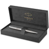 Parker Sonnet Ballpoint Pen | Stainless Steel with Palladium Trim | Medium Point Black Ink | Gift Box