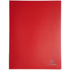 Exacompta - Ref 85105E - Soft PP Display Book - Suitable for A4 Documents, Made from Polypropylene, Lightweight, 100 Pockets, 200 Viewing Pages - Red Cover