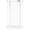 Safetots Extra Tall Narrow Metal Safety Gate Pressure Fit, 68.5cm - 75cm, White, 104cm in Height, Extra Tall Stair Gate, Tall Baby Gate, Easy Installation