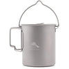 TOAKS Titanium Camping Pot Cup(375ml, 450ml, 550ml, 650ml, 750ml, 800ml, 900ml) … (750ml[POT-750-BH])