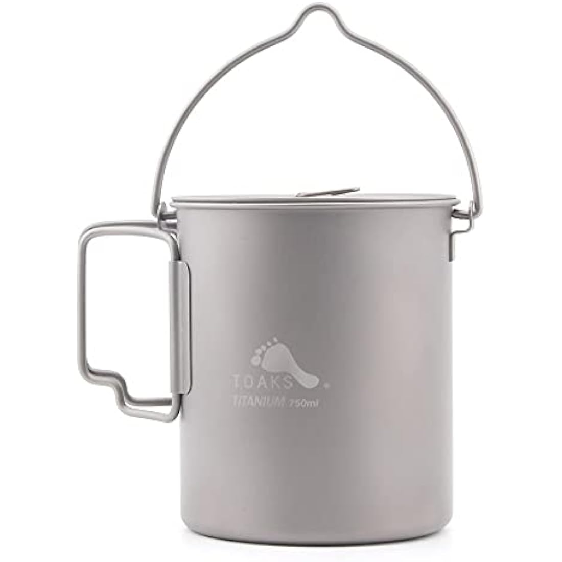 TOAKS Titanium Camping Pot Cup(375ml, 450ml, 550ml, 650ml, 750ml, 800ml, 900ml) … (750ml[POT-750-BH])
