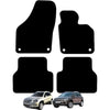 Carsio Carpet Car Mats For VW Tiguan 2007 to 2016 4 Piece Set With 4 Clips Tailored Fit Floor Mat Complete Accessory Black Custom Fitted - All Weather, Anti-Slip Backing & Black Trim