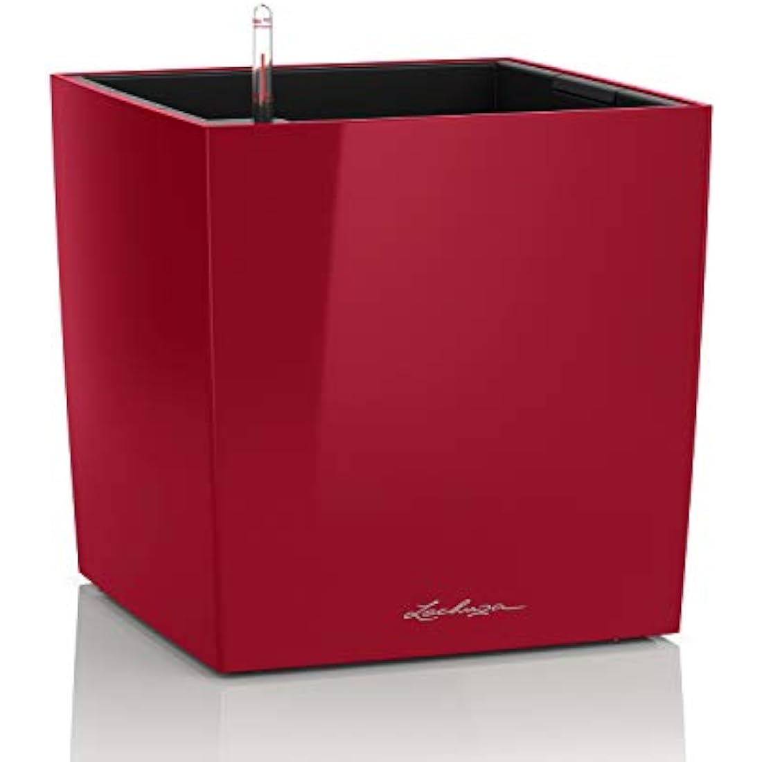 LECHUZA CUBE Premium 40 scarlet red high gloss 16367