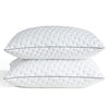 BedStory Pillows Pack of 2 - Shredded Memory Foam Pillow for Neck and Shoulder Pain Relief, Hypoallergenic and Cooling Bed Pillow - 50x75 cm, 1 Pair