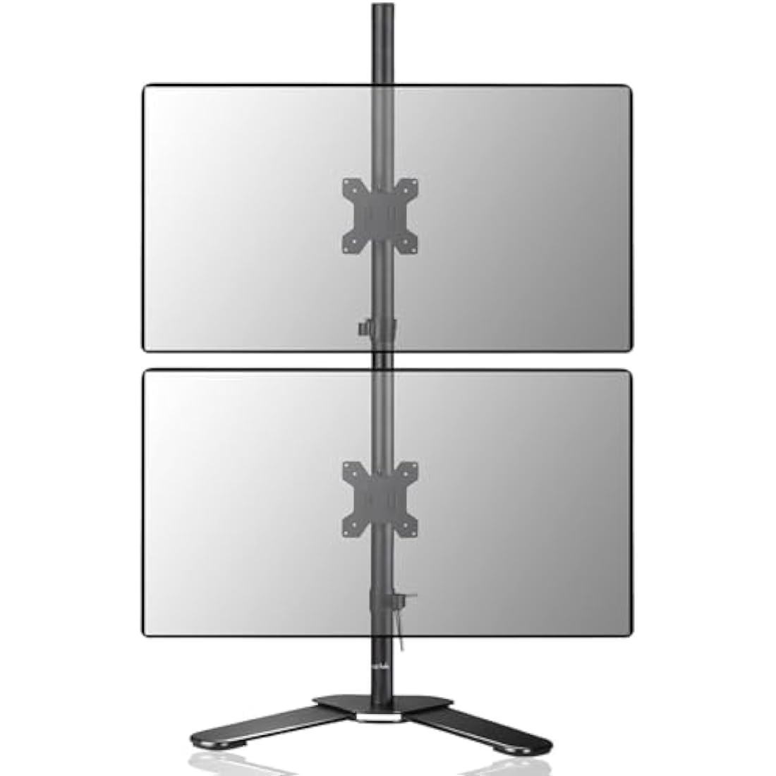 Suptek Dual Monitor Mount 80cm Tall Vertical Free Standing Stand for Two 13-27 inch Screens ML6802