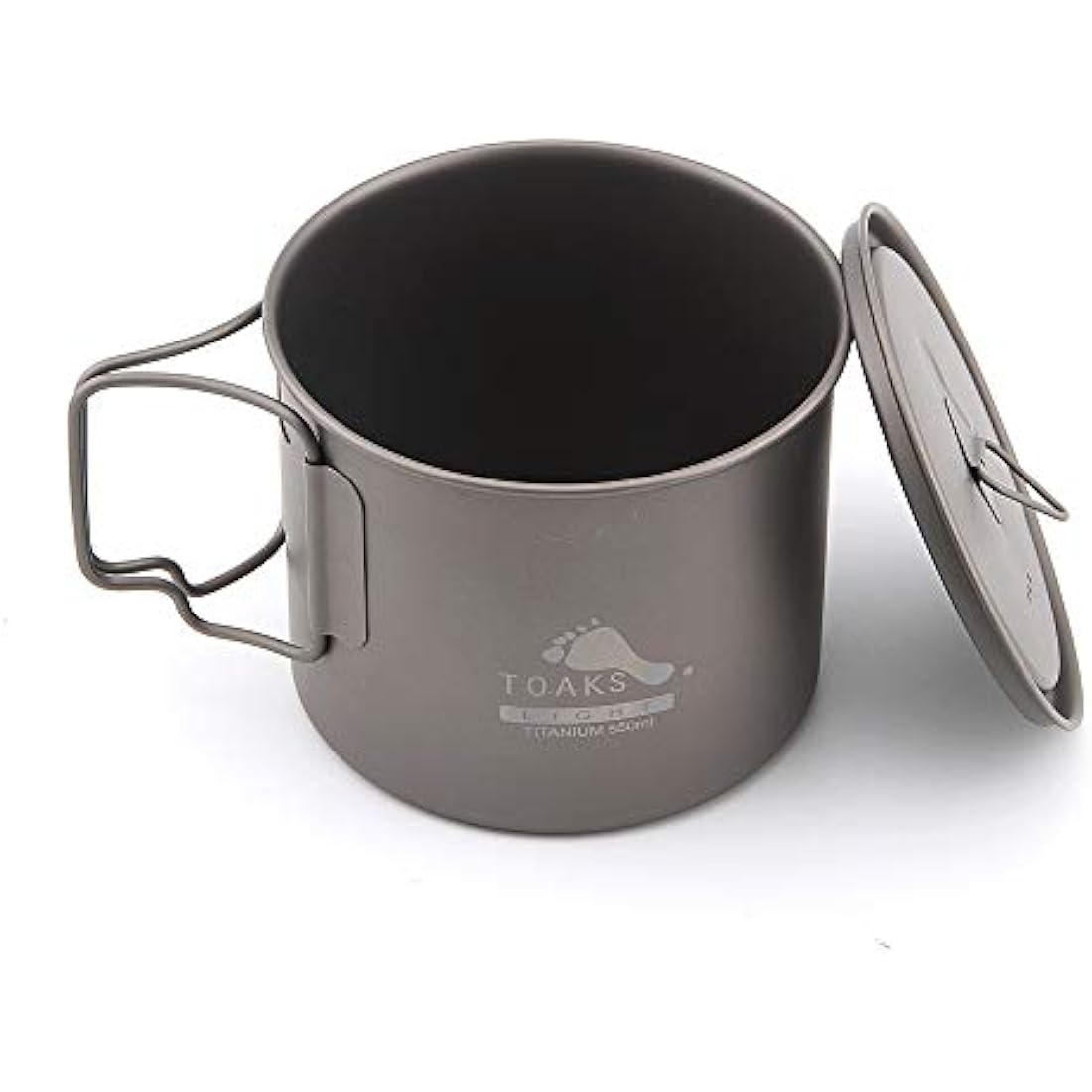 TOAKS Titanium Camping Pot Cup(375ml, 450ml, 550ml, 650ml, 750ml, 800ml, 900ml) (550ml[POT-550-L])
