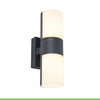 LUTEC CYRA LED Outdoor Wall Light, Modern Outdoor Light, Aluminium Wall Light in Anthracite, 350 Rotatable Light Heads, Versatile Wall Light, 1000