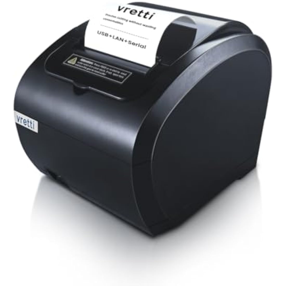 vretti Thermal Ticket Printer, Direct Thermal Printer with USB Serial LAN Port - Supermarket Kitchen POS Printer with ESC/POS Command Support
