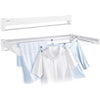 Leifheit Telegant 81 Protect Plus Wall-Mounted Clothes Airer, Foldaway Towel Rack for Indoor & Outdoor, Clothes Drying Rack for Indoor or Outdoor, 103 x 53 cm, 8.1 m Drying Space, White