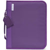 Crafter’s Companion Metal Die & Stamp Storage Folder Large - Holds Panels 9” x 11” - Includes Zip Closure Perfect for Crafting on The Go, Purple