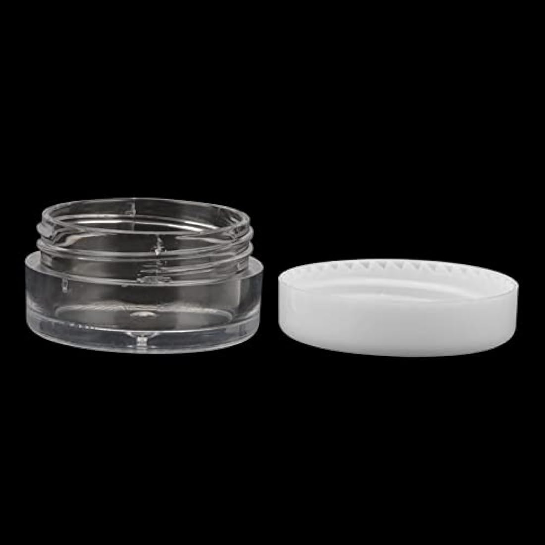 MANCHAP 120 PCS 5ml Cosmetic Sample Pots, 5g Mini Plastic Cosmetic Travel Jars with White Lids for Makeup