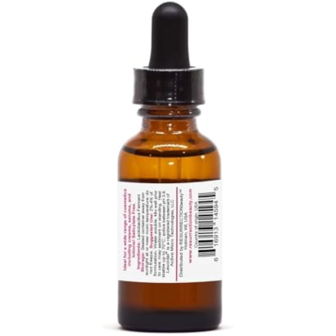 RESURRECTIONbeauty Leucidal Liquid SF Natural Moisturizing Antimicrobial Ingredient for Homemade Hyaluronic Acid Serums and Other Cosmetics 1 oz.