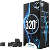 4kg - 320° Premium Coconut Shisha coal charcoal (25mm Cube) for hookah & BBQ 4 kg - 288 pieces - Nicotine Free