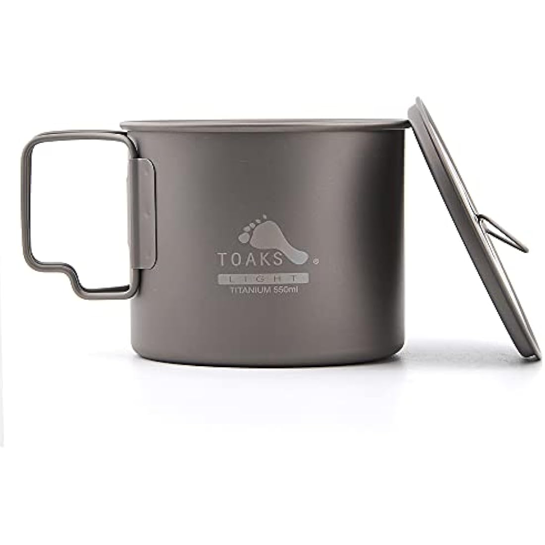 TOAKS Titanium Camping Pot Cup(375ml, 450ml, 550ml, 650ml, 750ml, 800ml, 900ml) (550ml[POT-550-L])
