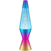 Lava Lamp 2456, Chrome Star Glitter, Clear Liquid, Decorative Base and Cap, Original 14.5 inch LAVA® Motion Lamp to Illuminate Your Mood, Green