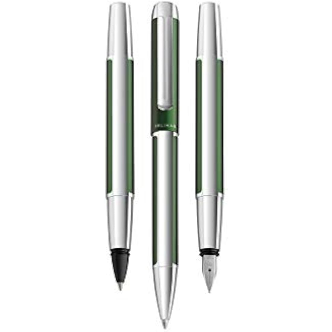 Pelikan Pura 817509 Fountain Pen Forest Green M Nib 1 Piece Including Large Cartridge Gemstone Ink® Sapphire