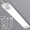 BERIXDEEP 2ft LED Batten Light 6500K Daylight, Linkable Plug in Strip Light for Garage, Workshop, Office, Wall, Kitchen, Shed, Waterproof Plug in Garage Lighting, 2FT, 60cm, 18W