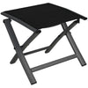 Grand patio Garden Folding Footstool, Ottoman Aluminium, Mesh Sling Farbic, Portable Stool for Garden, Outdoor (Black)