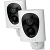 virtavo 2K Security Camera Outdoor Wireless, Rechargeable Battery, CCTV Camera Systems For Home Security, Starlight Lens Colorful Night Vision, Remote Access, Motion Detection, Siren, 2 Pack