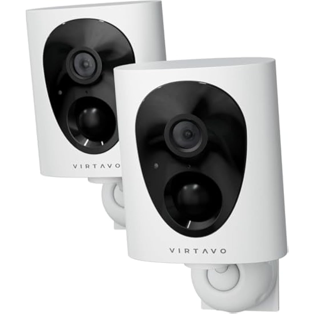 virtavo 2K Security Camera Outdoor Wireless, Rechargeable Battery, CCTV Camera Systems For Home Security, Starlight Lens Colorful Night Vision, Remote Access, Motion Detection, Siren, 2 Pack