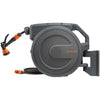 Giraffe Tools Retractable Hose Reel Wall Mounted, 35+2m Garden Hose Reel, 180° Pivotal with 7 in 1 Spray Nozzle, Grey
