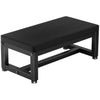 Step Stool for Adults and Kids, Heavy Duty Waterproof HDPE Foot Stool, Non-Slip Footrest with Adjustable Feet, Sturdy Metal Frame for Kitchen, Bathroom, Bedroom, RV, Outdoor