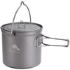 TOAKS Titanium Outdoor Camping Hanging Pot With Bail Handle Easy to Carry, a Variety of Capacities