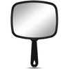 OMIRO Hand Mirror, All Black Handheld Mirror with Handle, Rectangle-Pack of 6, 16.8 x 23.6 cm