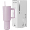 Simple Modern Tumbler 40 oz with Handle and Straw | Insulated Stainless Steel Water Bottle Iced Coffee Cup Travel Mug | Gifts for Women & Men | Trek | 1180ml | Lavender Mist