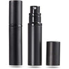 AsaNana Perfume Atomiser, Refillable & Travel Size Perfume Bottle, Leaking Proof,Bottom Pump without Funnel, Luxurious Small women and men, 5ml (CLa-2P(Black&Black))