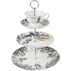 V&A Alice In Wonderland 3 Tier Cake Stand Serving Set, Cake Standing Set, Gift Boxed, White