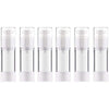 Alledomain 6Pcs Airless Pump Bottle | Refillable Empty Clear Travel Lotion Pump Containers/Vacuum Press Pump Bottles for Foundation, Essence, Lotion (30ml)