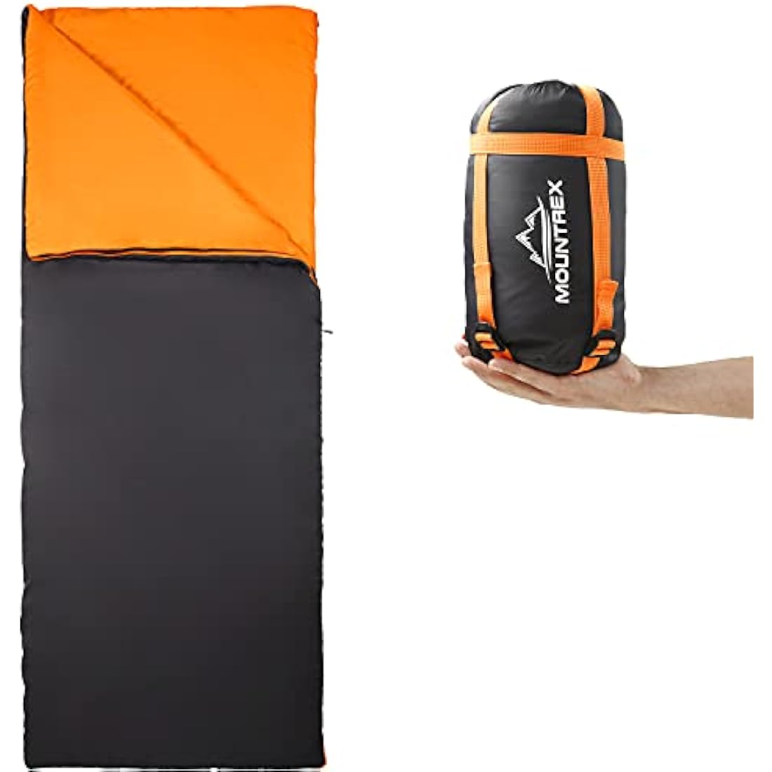 MOUNTREX® Sleeping Bag - Small Pack Size & Ultralight (700 g) Summer Blanket Sleeping Bag - Outdoor Summer Sleeping Bag - Camping, Travel, Festival - Linkable