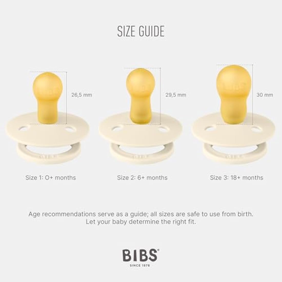 BIBS Colour Soother 2-Pack, BPA Free Dummy Pacifier, Round Nipple. Natural Rubber Latex, Size 1 (0-6 Months), Woodchuck/Hunter Green