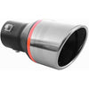 Single Exhaust Tip Performance Sport Muffler Universal Trim Tail End Pipe Stainless Steel Chrome