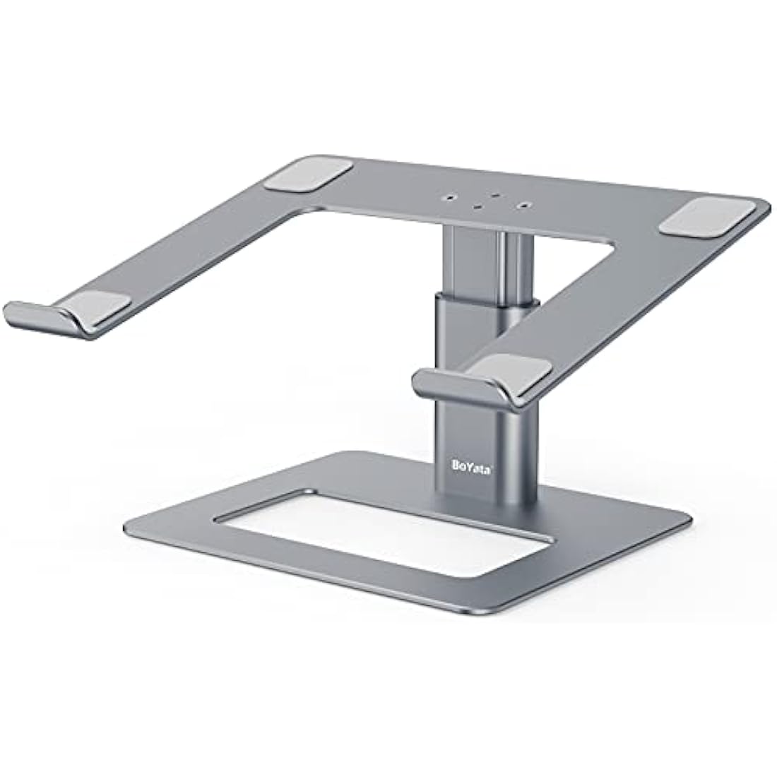 BoYata Laptop Stand, Height adjustable Ventilated Laptop Holder, Notebook Stand Compatible with 10-17'' MacBook Pro/Air, Dell, HP, Samsung, Acer