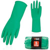 Vgo... Reusable Household Gloves, Dishwashing gloves, Extra Thick, Long Sleeves, Kitchen Cleaning/Painting/Gardening/Pet Care