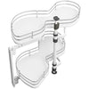 VADANIA Kitchen Cabinet Blind Corner Pullout Organizer for 800mm Cabinet, 2 Tiers Swing Tray, Soft Close, Left Handed Open