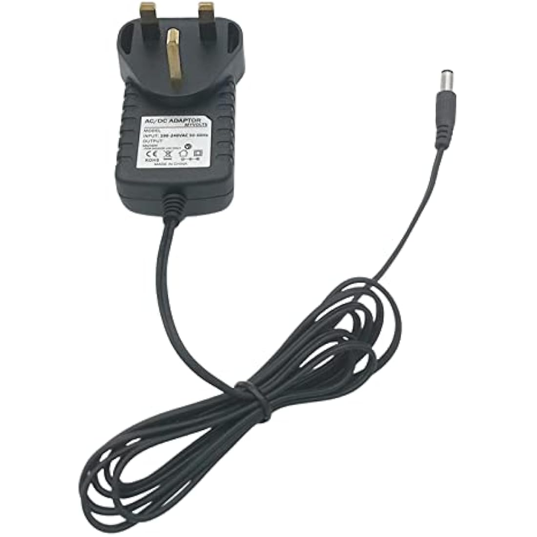 MyVolts 12V power supply adaptor compatible with Yamaha PSR-530 Keyboard - UK plug