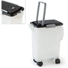PetFusion Portable Dog & Cat Food Container - Heavy Duty Food Bin With Wheels, 10kg Storage (42 x 30 x 48cm)