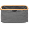 Brabantia - Foldable Laundry Basket 40L - Water Resistant Hamper for Wet & Dry Laundry - Storage Basket for Clothes & Linen - Bamboo Rim for Easy Grip - Garment Washing - Home Accessory - Pepper Black