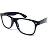 ASVP Shop Black Frame Nerd Glasses, Clear Lens, Fancy Dress Party