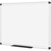 VIZ-PRO Magnetic Whiteboard Silver Aluminium Frame, W90xH60CM