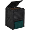 Relaxdays Composter, 230l, Plastic, Quick, for Kitchen & Garden Waste, Environment-Friendly, HWD: 80 x 60 x 57 cm, Black