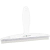 iDesign Shower Squeegee with Strong Suction Cup, Small Plastic Window Squeegee for Shower and Cleaning, Practical Shower Screen Wiper with Wide Rubber Lip, Clear