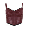 Women's Lace-Patchwork Corset-Style Asymmetrical Camisole