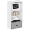 Furinno Luder 3-Tier Open Shelf Bookcase, White
