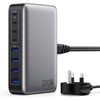 200W USB C Fast Charger Block,Upgraded GaN III 8-Port Charging Station Hub,PD 65W Laptop Charger Power Adapter Compatible with MacBook Pro/Air,Steam Deck,Dell XPS,iPhone 16 Pro/15,Galaxy S24/S23 etc